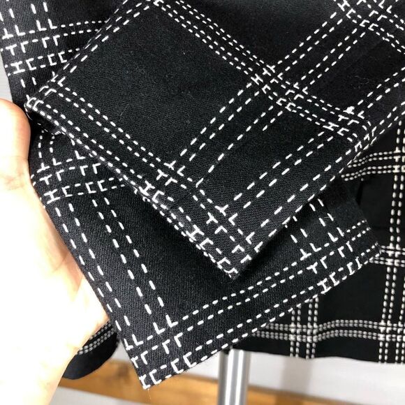 Raffinati LE COLLEZIONI Wool Cashmere Black White‎ Blazer Sz 14 - Picture 3 of 8